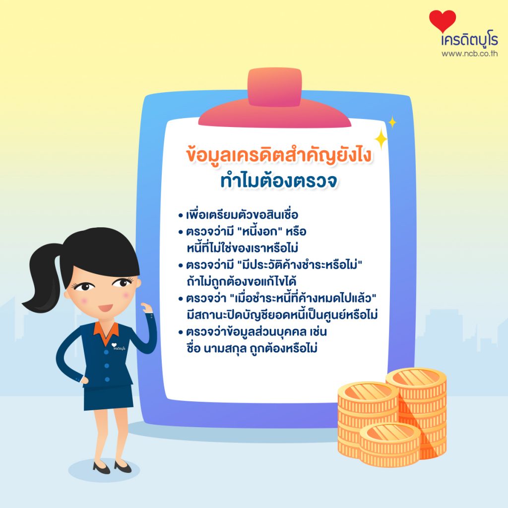 ข้อมูลเครดิตสำคัญยังไง ทำไมต้องตรวจ