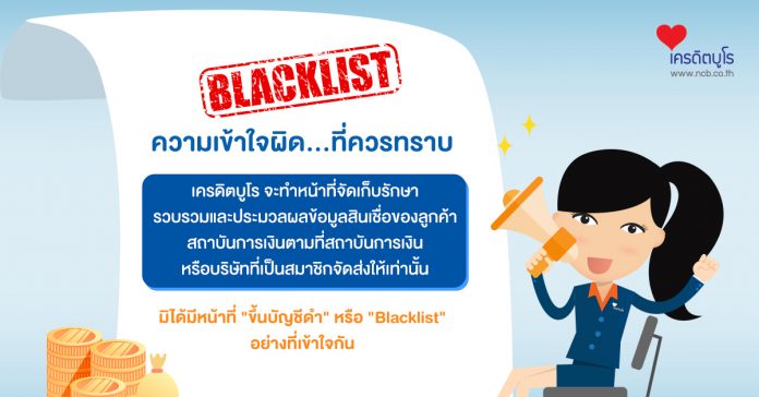 “Blacklist” ความเข้าใจผิด...ที่ควรทราบ