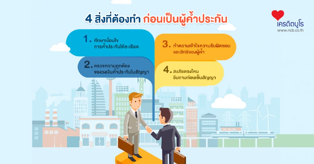 4 สิ่งที่ต้องทำ ก่อนเป็นผู้ค้ำประกัน