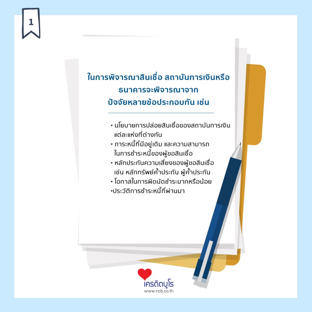 ธนาคารพิจารณาอะไรบ้าง เมื่อคุณยื่นขอสินเชื่อ?