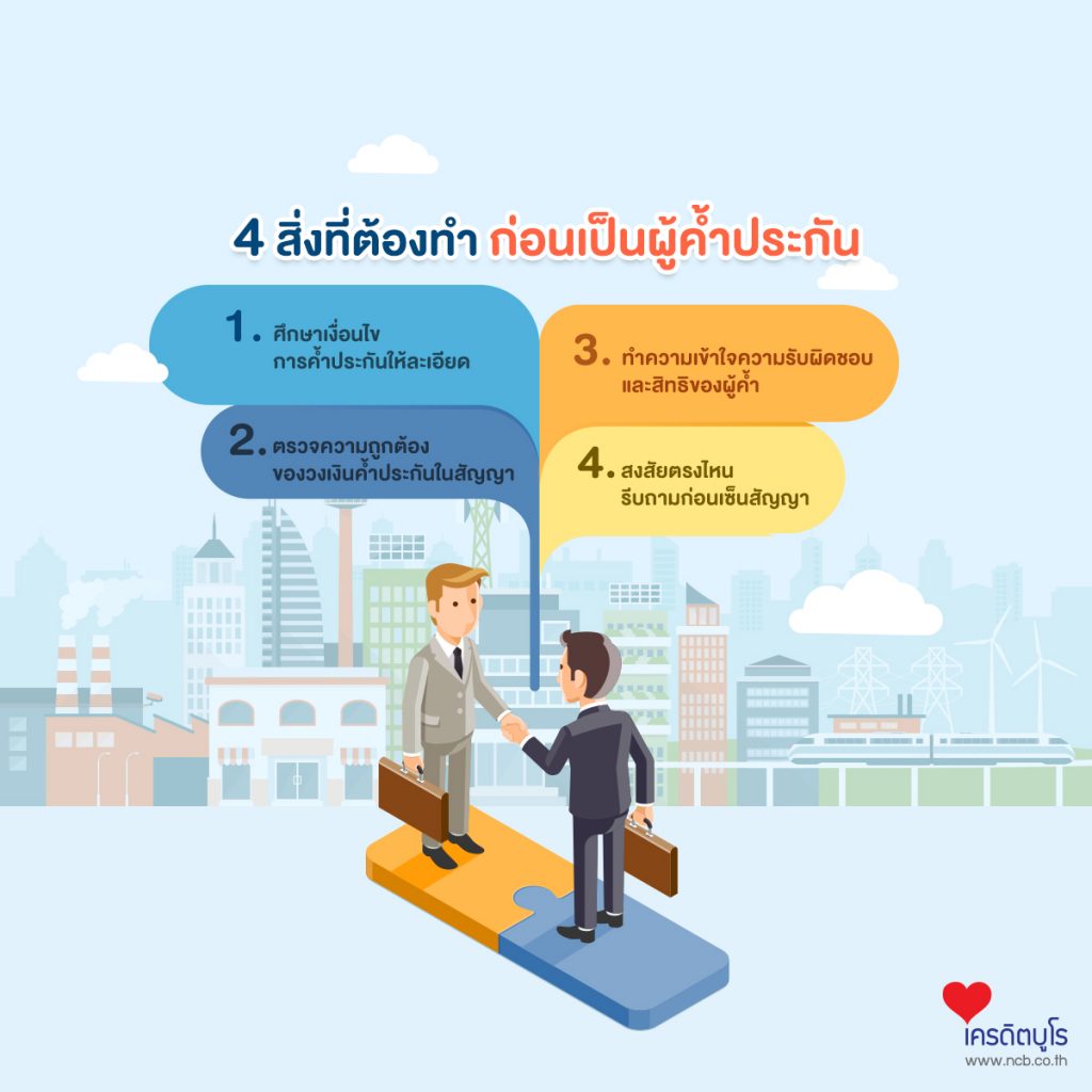 4 สิ่งที่ต้องทำ ก่อนเป็นผู้ค้ำประกัน