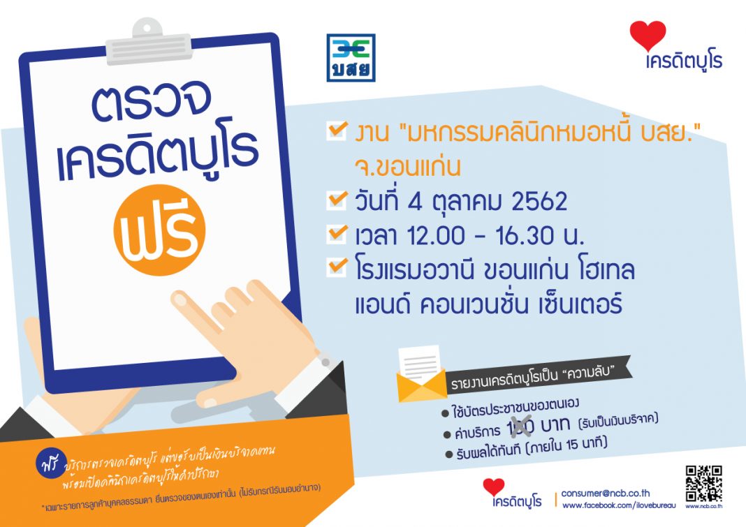 ตรวจเครดิตฟรี-บสย-หมอหนี้ขอนแก่น4ตค62