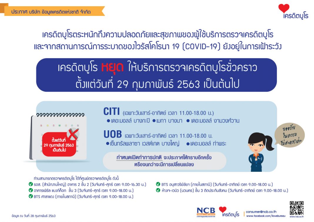 -หยุดบริการชั่วคราว-UOB-CITI-29กพ63เป็นต้นไป