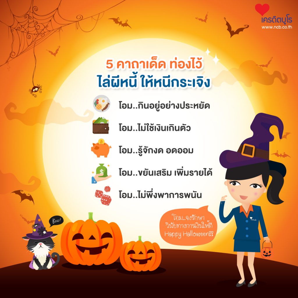 Halloween Content: 5 คาถาเด็ด ท่องไว้ ไล่ผีหนี้ ให้หนีกระเจิง