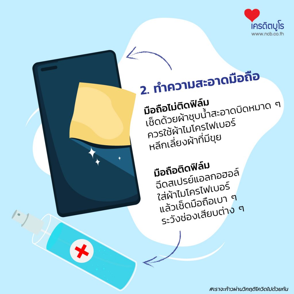 แนะนำวิธีทำความสะอาดมือถือ ลดความเสี่ยงจากโควิด-19 