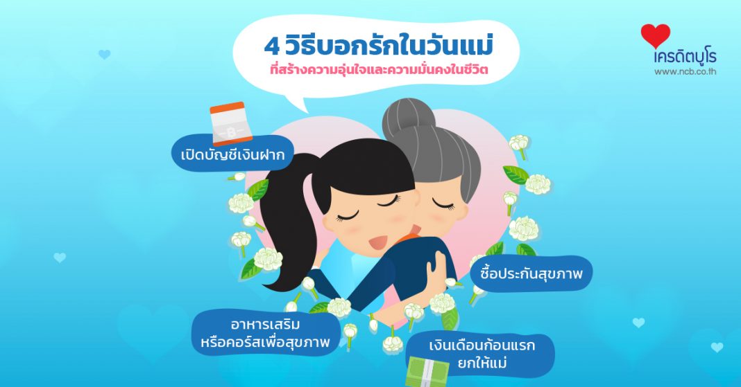 4 วิธีบอกรักในวันแม่